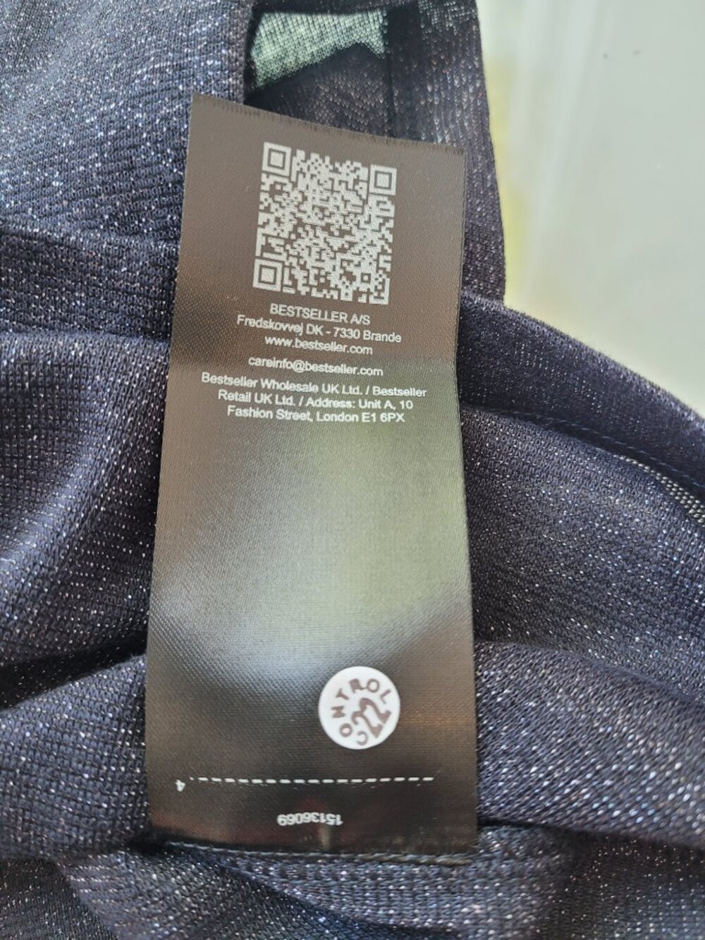 NWT Only ONLSilvery Lurex Top Navy Blue or "Night Sky" Style #15136069 Size S - Picture 9 of 9